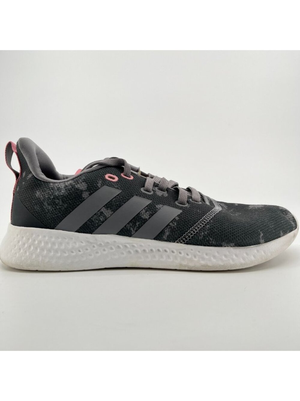 Adidas Puremotion Mens Size 9.5 Gray White Pink Athletic Running Shoes Sneakers